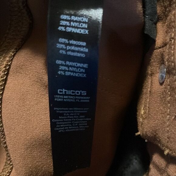 Chico’s “So Slimming” Refined Ponte Ankle Pant | Brown - Picture 14 of 16